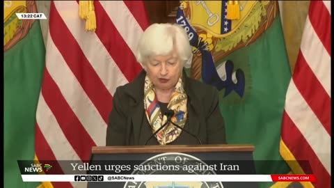 Middle East Crisis _ Yellen urges sanctions against Iran following retaliatory attack on Israel