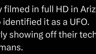 NASA has also identified it as a UFO.