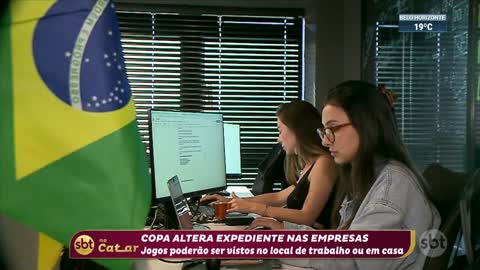 Copa do Mundo altera horário de expediente das empresas | SBT Brasil (16/11/22)