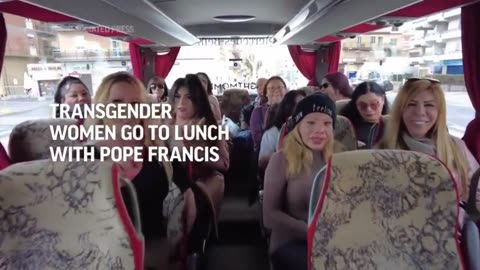 Pope Francis hosts transgender group for Vatican luncheon.