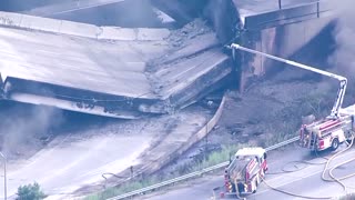 Vehicle fire leads to partial I-95 collapse in Philadelphia