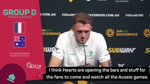 Scottish-born Souttar enjoying Australia's extra support