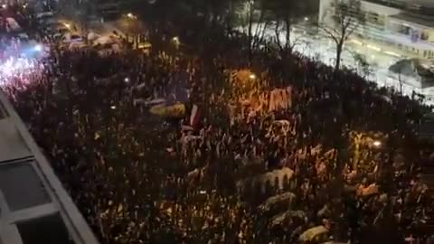 🚨BREAKING: Large protest against the Tusk government in #Warsaw | #Poland