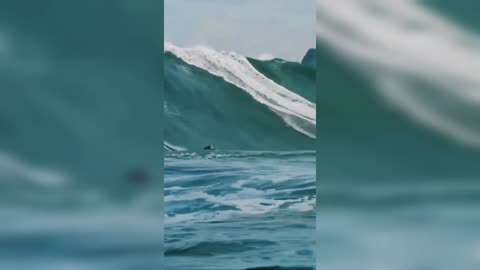 Surfing on big waves