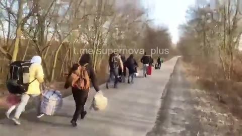 People are fleeing on foot from Belgorod