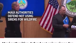 Maui Fire - Maui authorities defend not using sirens for wildfire 🧐