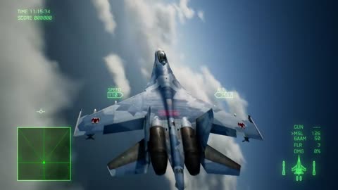 ACE COMBAT 7 (Pugachev's Cobra) Post Stall Manoeuvre Practices in Su-35S