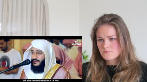 Girl reacting to Quran Recitation