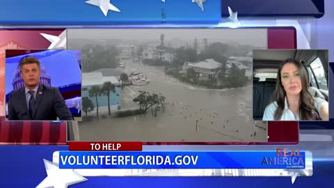 REAL AMERICA -- Dan Ball W/ Anna Paulina Luna, Update On Hurricane Ian From FL Resident, 9/29/22