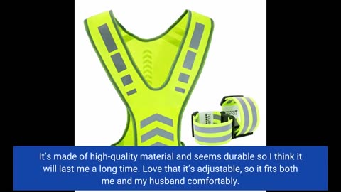 Buyer Comments: IDOU Reflective Vest Safety Running Gear with Pocket,High Visibility for Runnin...