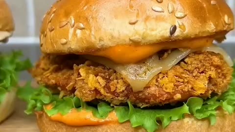 High Protein Crispy Chicken Burger Recipe - Health & Fitness Tips