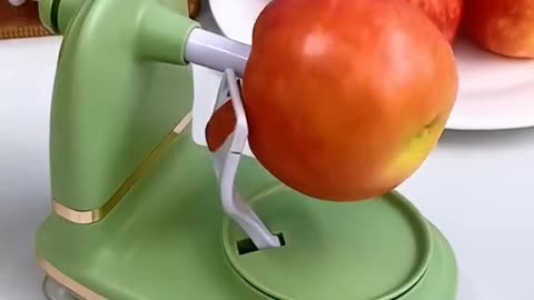 Kitchen gadgets cutting apple