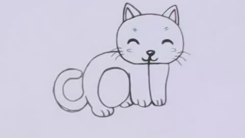 Learning How to turn Words Cat Into a Cartoon Cat for kids.