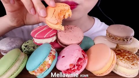 ASMR MACARON PARTY 더블스윗 마카롱 파티 EATING SOUNDS MUKBANG 디저트먹방