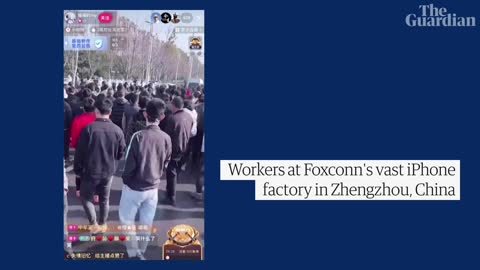 Mass protest breaks out at Foxconn's iPhone facility in Zhengzhou