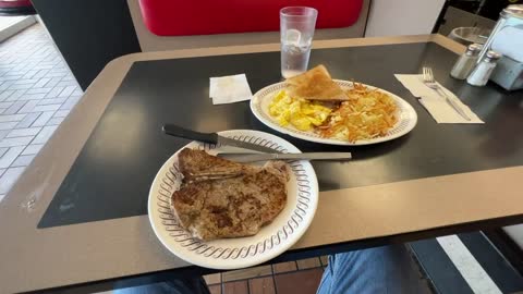 MEAL OF THE DAY ST ROSE LOUISIANA USA WAFFLE HOUSE