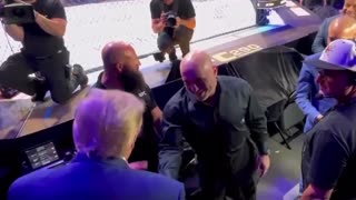 Trump meets with Joe Rogan at UFC - Interview incoming?
