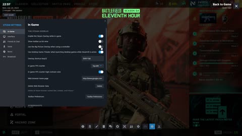 How to Display The FPS Counter on Battlefield 2042 (Steam Method)