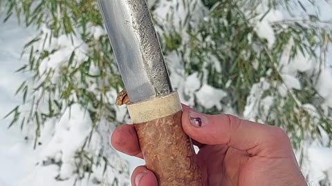 Big yakutian knife. Sharp as F Knives.