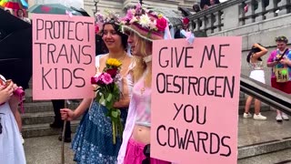 Thousands march for trans rights in London