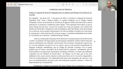 Voz del profeta Senadores, Sacerdotes, laicos y protestantes en pro de Obispo