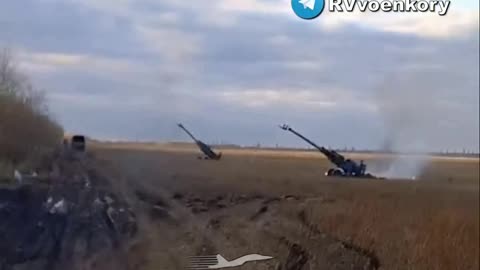 Russian Army burns the American M777 artillery system