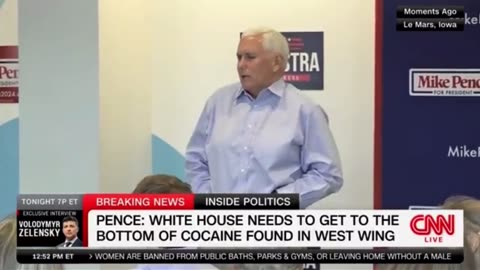 Mike Pence - Cocaine at the WH - I heard it was in the Library & Other Places at the White House