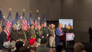 President Trump honors law enforcement "These are the best people in the world."