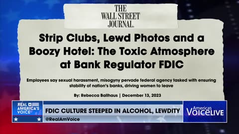 FDIC CULTURE STEEPED IN ALCOHOL, LEWDITY