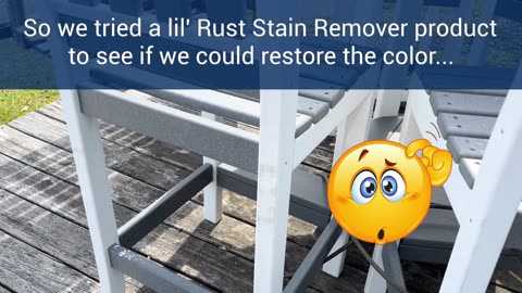 How to Remove Rust Stains from Outdoor Plastic Furniture
