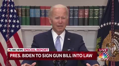 President Biden Signs Landmark Gun Legislation Into Law : 'Lives Will Be Saved'