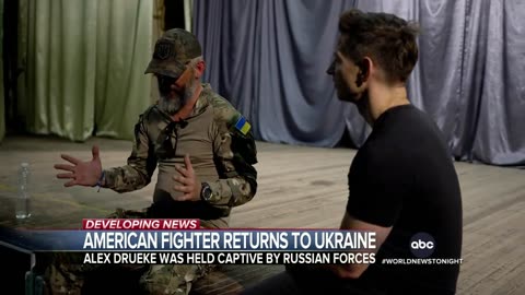 ABC News exclusive with American military veteran back on Ukrainian soil