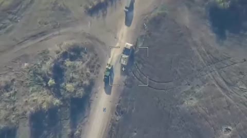 Kamikaze UAV "Lancet" hits a Ukrainian heavy multipurpose tracked transporter vehicle MT-T.