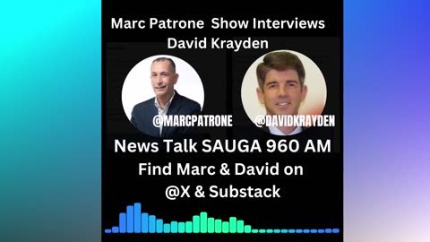 David Interviewed on the Marc Patrone Radio Show