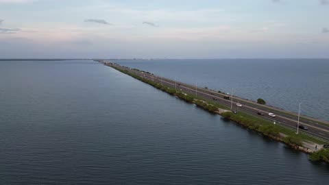 Drone video / Hyperlapse video at the Courtney Campbell Causeway in Clearwater, FL.