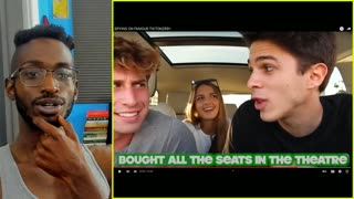 Brent Rivera SPYING ON FAMOUS TIKTOKERS!! reaction