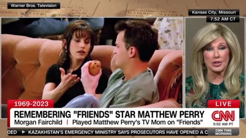 Morgan Fairchild Discusses Her TV Son Matthew Perry On CNN This Morning Show