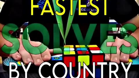 Countries With The Fastest Solves!