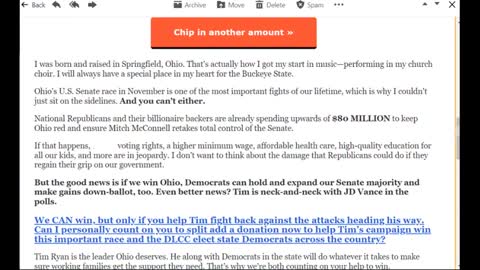 Silly DLCC, Political Emails - John Legend Grifting - Mob Rule Not Needed