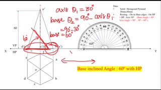 Projection of Solids | Hexagonal Pyramid | Easy Shortcuts | Engineering Graphics | EG