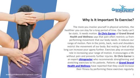 Common Exercises Chiropractors May Recommend You