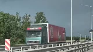 A large column of vehicles of PMC "Wagner" On The Way To Belarus