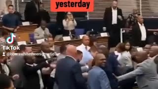 SOUTH AFRICA: Parliament Fighting