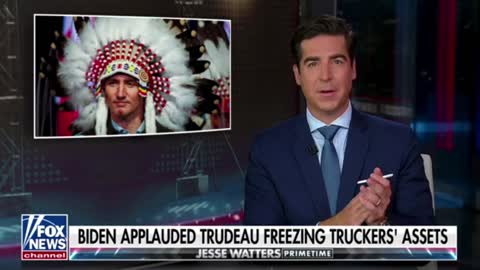 Jesse Watters questions why Biden won't designate the cartels terrorists and seize their bank accounts after he applauded Trudeau for freezing the bank accounts of protesting truckers