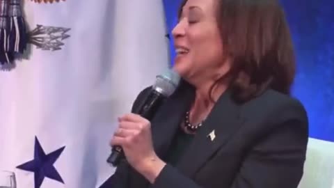Kamala Harris Has Water Puns, Cackles & Flails Her Arms Over Her Own Joke