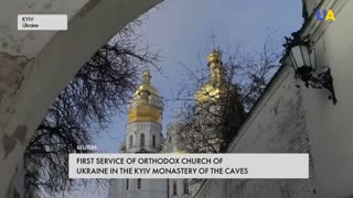 First service in Ukrainian in the Kyiv-Pechersk Lavra in centuries was held on Orthodox Chirstmas