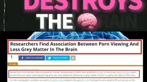 How Pornography Destroys the Brain