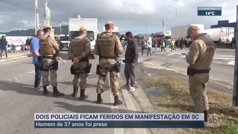 Manifestantes bolsonaristas atacam viaturas no Pará | SBT Brasil (07/11/22)