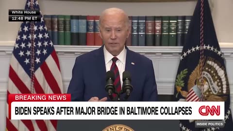 Federal government will pay for reconstruction of Baltimore bridge, Biden says