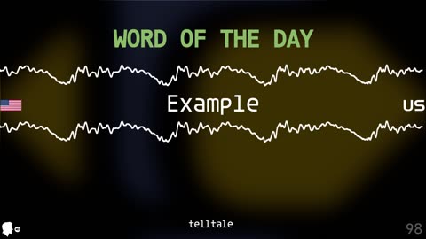 Word Of The Day 098 'telltale'